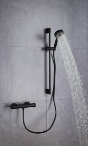 Douche garnituur mat zwart